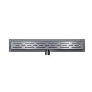 Classic 80 cm RVS Douchegoot Gun metal - Douchegoten