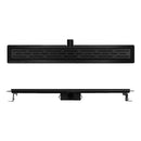 Douchegoot Classic 90 cm mat zwart - Douchegoten