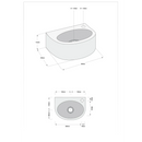 Fonteinset Gustav L’aqua Hardsteen met Geborsteld nikkel