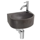 Fonteinset Gustav natuursteen met chroom sifon en kraan -