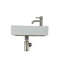 Fonteinset Kaya L’aqua Keramisch met Geborsteld nikkel kraan