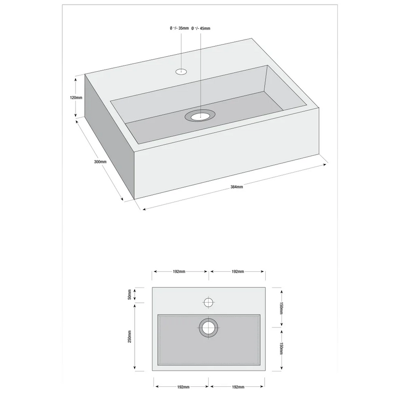 Fonteinset Latta wit L’aqua Keramisch met Zwarte kraan en
