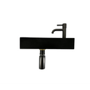 Fonteinset Oskar L’aqua Hardsteen met Gun metal kraan en