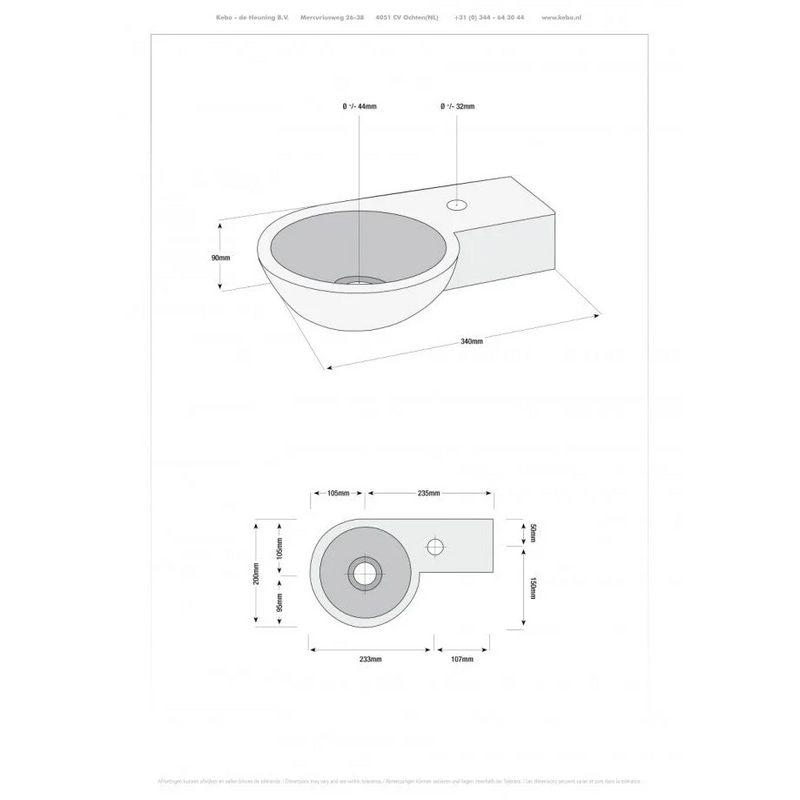 Fonteinset Tomas L’aqua Natuursteen met Zilveren kraan en