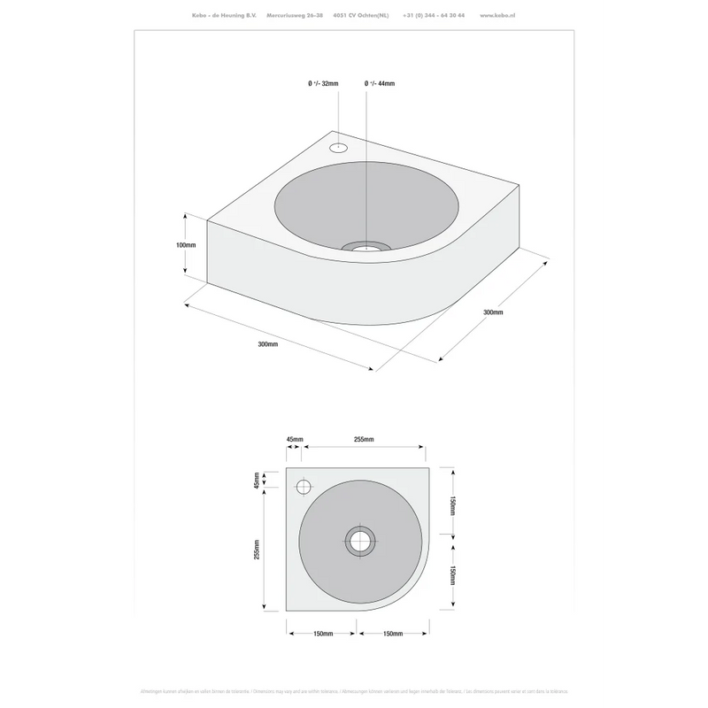 Fonteinset Viktor L’aqua Natuursteen met Zwarte kraan en