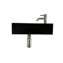 Fonteinset Werner L’aqua Hardsteen met Geborsteld nikkel