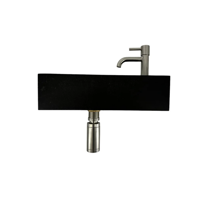 Fonteinset Werner L’aqua Hardsteen met Geborsteld nikkel