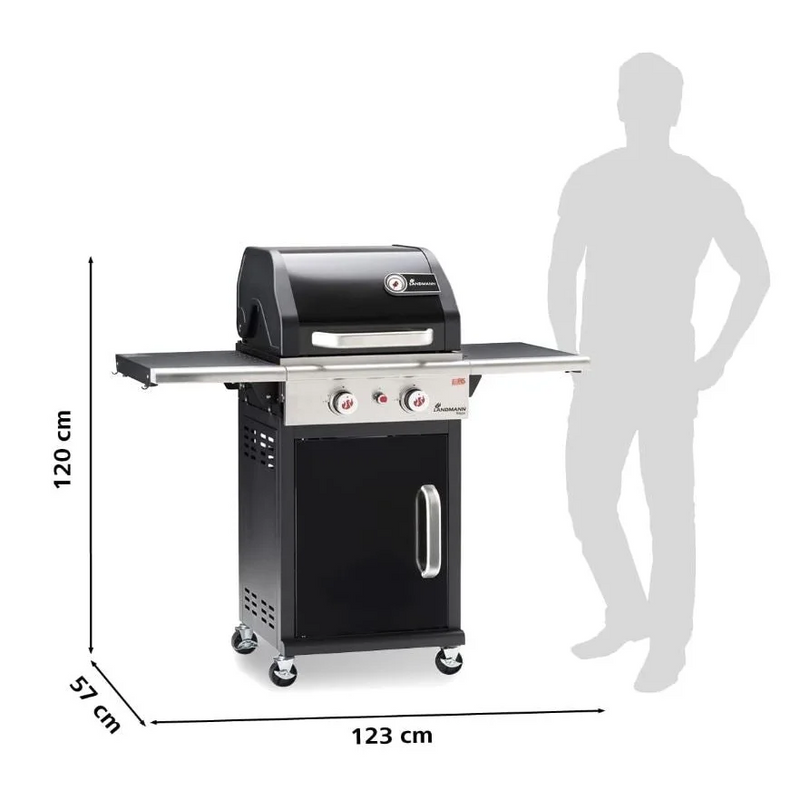 GasBBQ Landmann Triton Flex PTS 2.0 Zwart - Gas barbecues