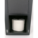 Inbouw toiletrol- & reservehouder RVS mat zwart - Toilet