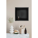 Inbouwnis 30 x 30 x 7 cm RVS mat zwart - Inbouwnissen