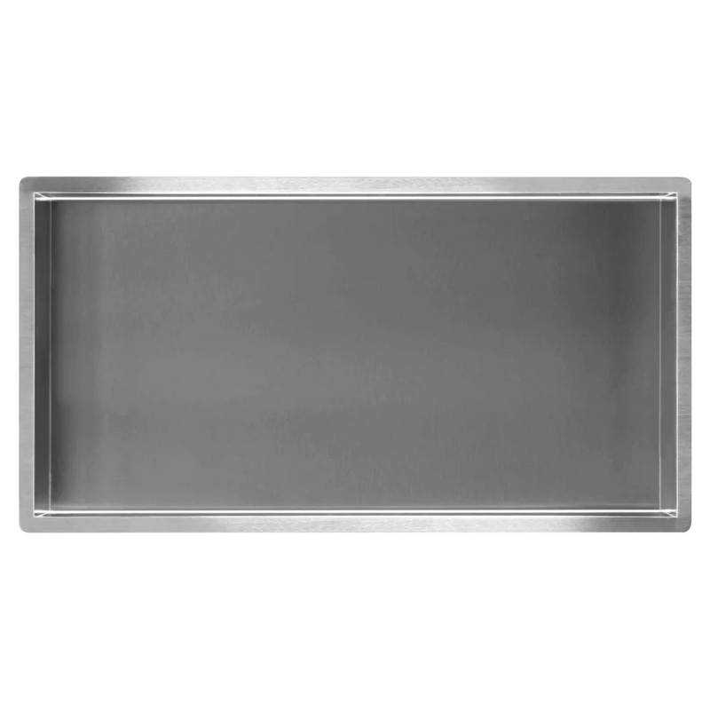 Inbouwnis RVS zilver 30 x 60 x 7 cm - Inbouwnissen