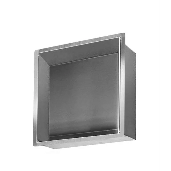 Inbouwnis RVS zilver 30 x 30 x 7 cm - Inbouwnissen