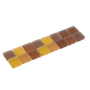 Listello Silk oker Glas Bruin-geel 4,8 x 19,5 cm - Listello