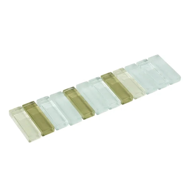 Listello Vitro stick Glas Groen-Wit 4,8 x 20 cm - Listello