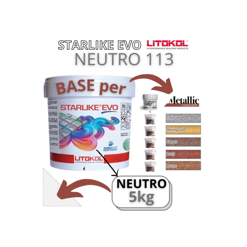 Litokol STARLIKE® EVO 113 Neutro 2,5 kg - Voegmiddel