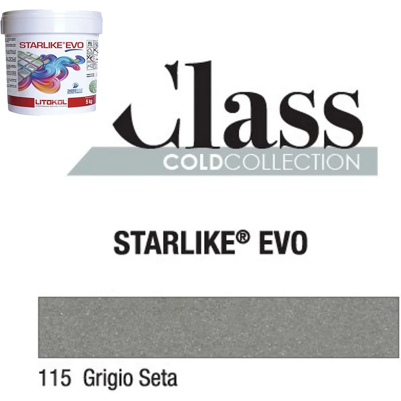 Litokol STARLIKE® EVO 115 Grigio seta 2,5 kg - Voegmiddel