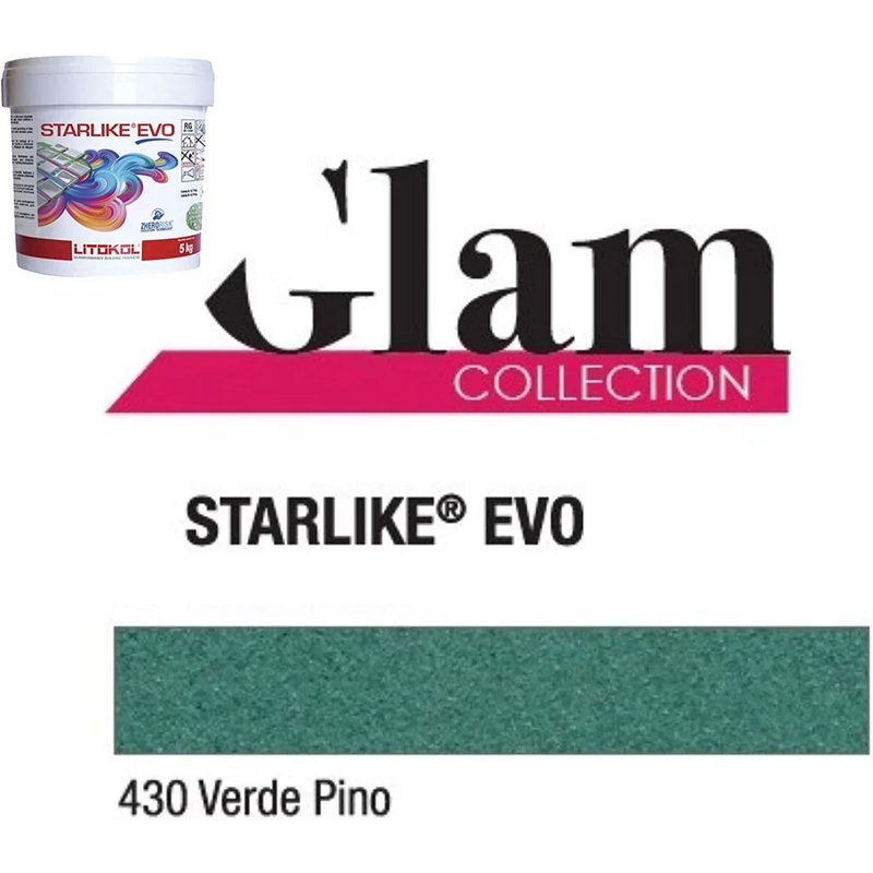 Litokol STARLIKE® EVO 430 Verde pino 2,5 kg - Voegmiddel