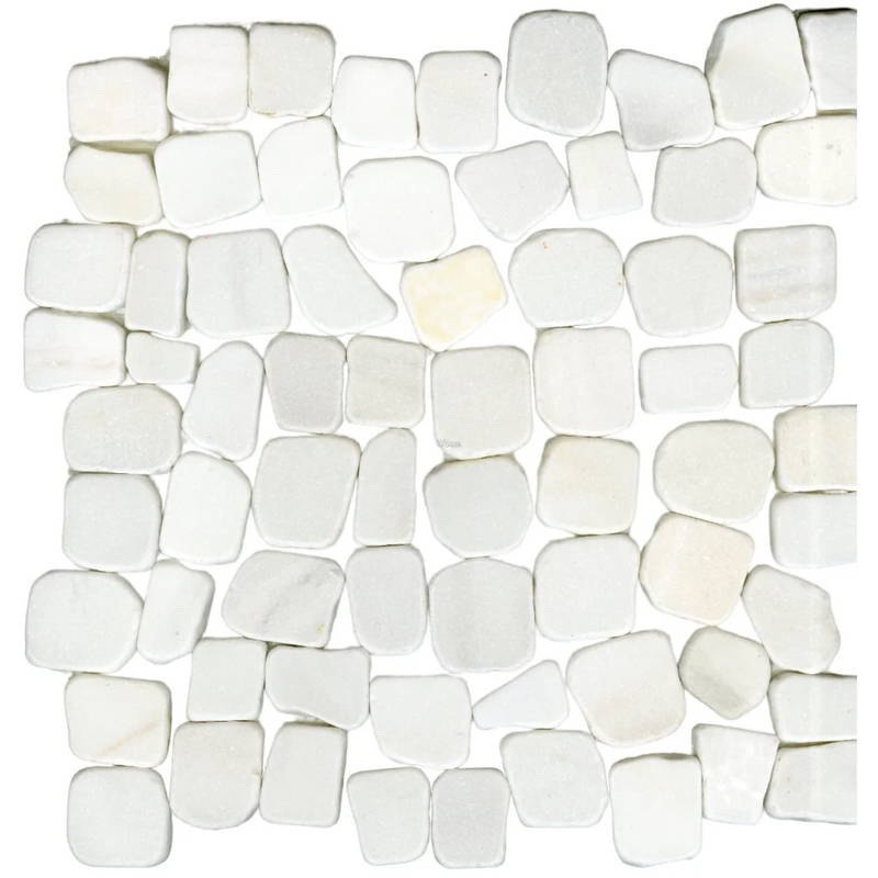 Mozaïek Milk white 30 x 30 x 1 irregular chip - Mozaïek