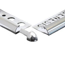 Tegelstrip 3w-hoekje aluminium rond witt 8mm - Tegelstrips