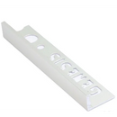 Tegelstrip aluminium.r.a.str.glans-zilver 10mm - Tegelstrips