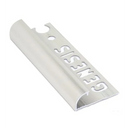 Tegelstrip aluminium ro.a.str. Geborsteld zilver 8mm -