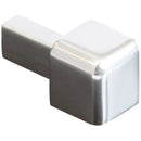 Tegelstrip buitenhoek TDG 10 mm glans zilver per 4 stuks -