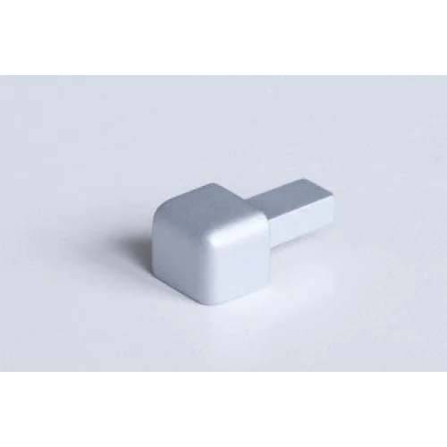 Tegelstrip buitenhoek TDG 8 mm mat zilver per 4 stuks -