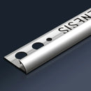 Tegelstrip Rond profiel aluminium wit 6 mm - Tegelstrips