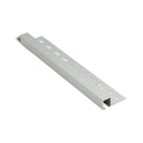 Vierkant profiel Aluminium Geanodiseerd matzilver 10 mm -