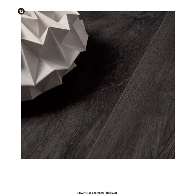 Vloertegel Bark charcoal 20 x 120 cm - Vloertegels