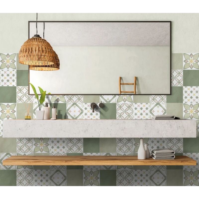 Vloertegel Country charm 200 decor mix 20 x 20 cm -