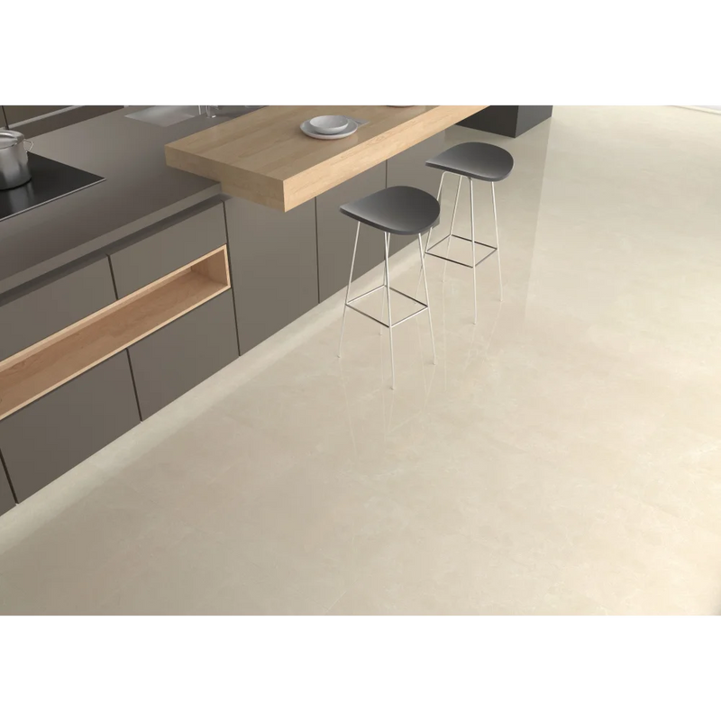 Vloertegel Crema marfil rectified 60 x 60 cm - Vloertegels