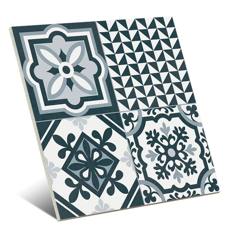 Vloertegel Heritage black 33 x 33 cm - Vloertegels