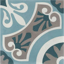 Vloertegel Kashba azur cercle 20 x 20 cm - Vloertegels