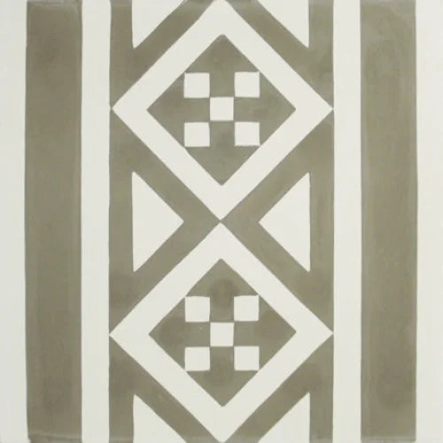 Vloertegel Kashba KB8 randdecor grijs 20 x 20 cm -