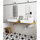 Vloertegel Kashba wit hexagon 17 x 17 cm - Vloertegels