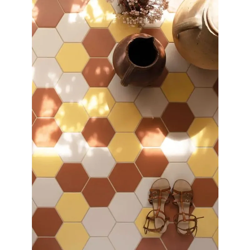 Vloertegel Kashba zalm roze hexagon 17 x 17 cm - Vloertegels