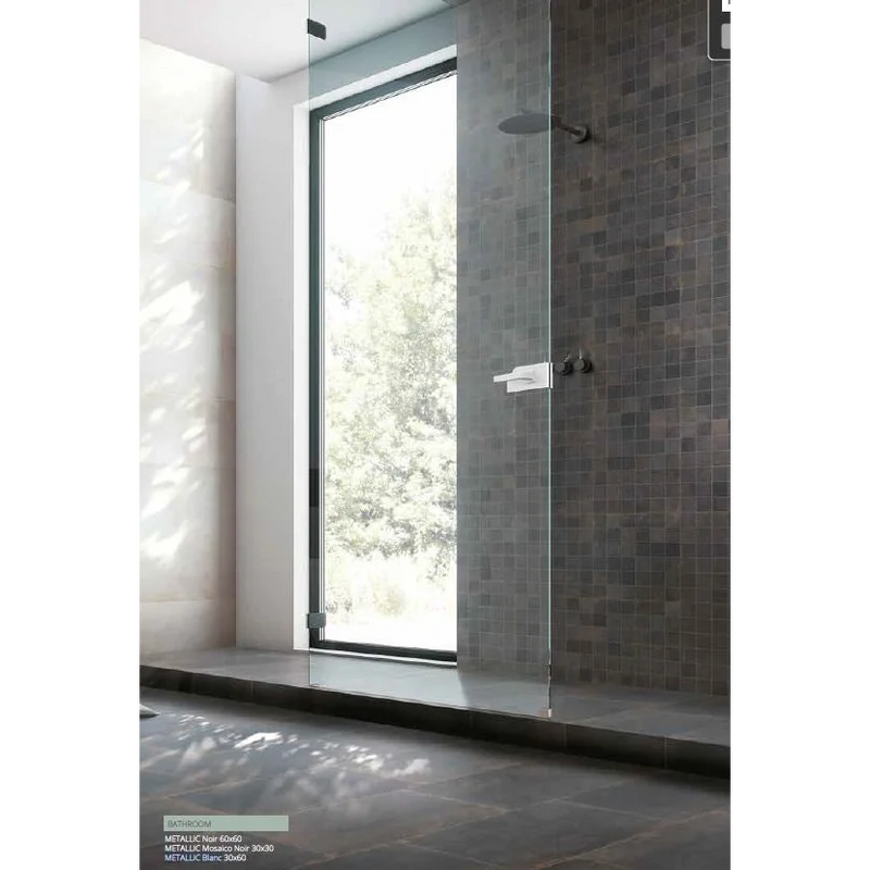 Vloertegel Metallic Noir 60 x 60 cm - Vloertegels