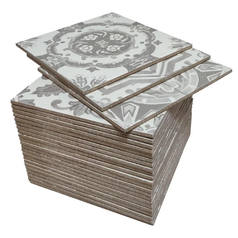 Vloertegel Nikea sephia grey mat 20 x 20 cm - Vloertegels