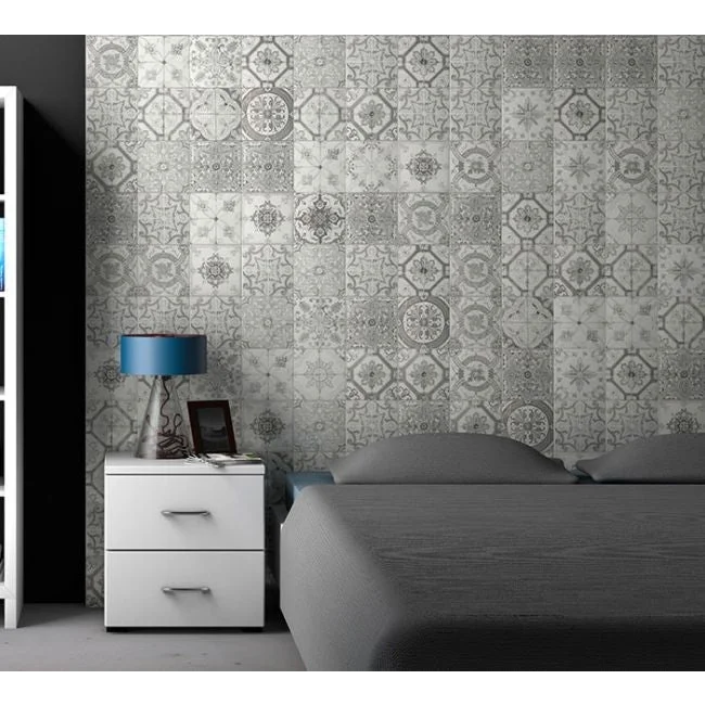 Vloertegel Nikea sephia grey mat 20 x 20 cm - Vloertegels