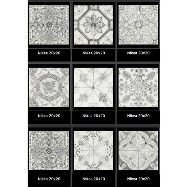Vloertegel Nikea sephia grey mat 20 x 20 cm - Vloertegels
