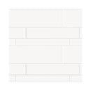 Wandtegel Geometrisch Wit glans rect. mix 20 x 60 / 12,5 x