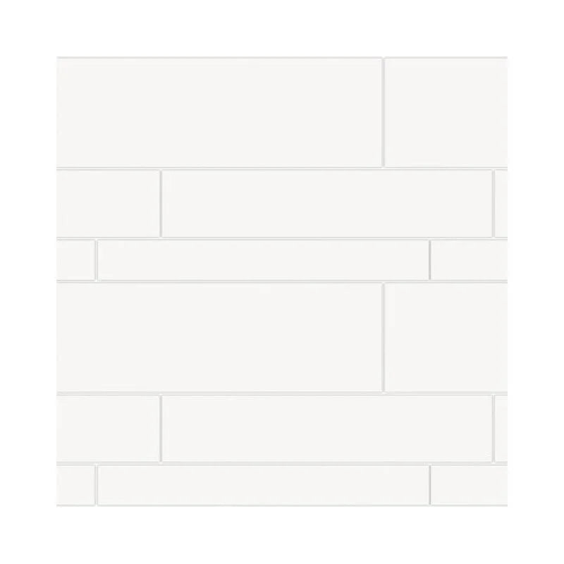 Wandtegel Geometrisch Wit glans rect. mix 20 x 60 / 12,5 x