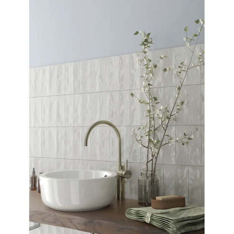 Wandtegel Nolita blanco 6.5 x 20 cm - Wandtegels