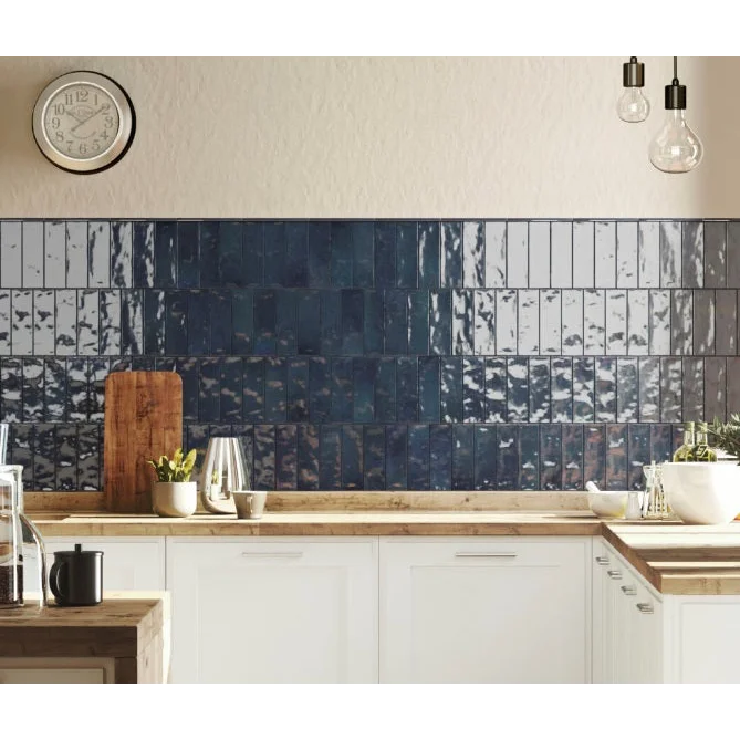 Wandtegel Nolita marine 6.5 x 20 cm - Wandtegels