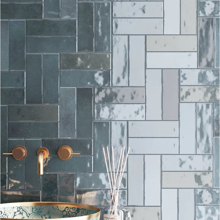 Wandtegel Nolita marine 6.5 x 20 cm - Wandtegels