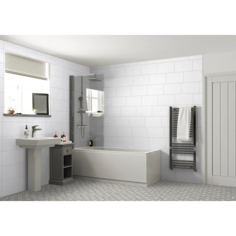 Wandtegel Softline wit glans 25 x 40 cm - Wandtegels