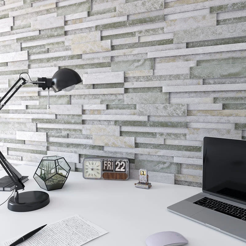 Wandtegel Tikal grey 3D 17 x 52,3 cm - Wandtegels