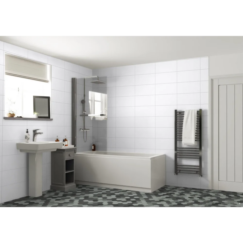 Wandtegel Wit glans 25 x 50 cm - Wandtegels