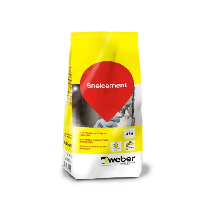Weber Snelcement Reparatiemortel 2 kg - Reparatiemiddelen